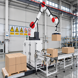 Tour de signalisation moteur PLC pour robot de palettisation collaboratif blanc KM PACK, 5-6 cartons/min, pour ligne d'emballage automatisée de produits alimentaires et de boissons - Product Image 1