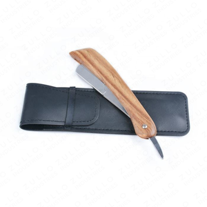 OEM Custom Multi Color Foldable <b>Straight</b> Razor Stainless Steel Barber Shaving Tool with Metal Handle Private Label - Product Image 4