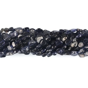Cuentas de Iolita Natural Pulida en Forma de Moneda, 4MM 8MM, Cuentas Sueltas para Fabricación de Joyas, Venta al por Mayor, Suministro de Iolita a Granel - Product Image 2