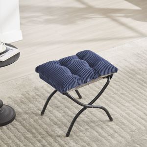 Poltrona Moderna Imbottita con Braccioli, Sedia Relax e Poggiapiedi, Chaise Longue Chic per la Lettura - Product Image 4