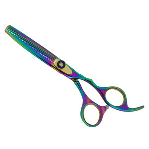 Nouvel arrivage : Ciseaux de barbier professionnels droits pour droitiers, effilants, ultra-affûtés, en acier inoxydable multi-couches, légers - Product Image 1