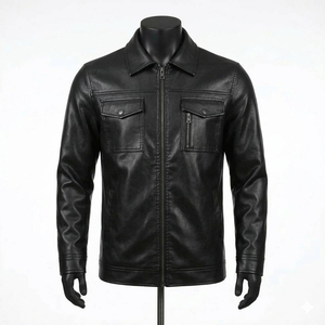 Unique Design Competitive Price Custom Made Men Leather <b>Jackets</b> Top Sale Your Own logo New Style Leather Men's <b>Jackets</b> - Product Image 1