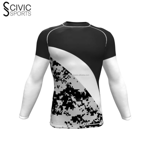 Camisa de compresión simulada para hombre, camisas de manga larga, protección UV de secado rápido, protector contra sarpullidos para nadar en Surf - Product Image 4