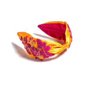 Serre-tête décoratif de luxe perlé avec broderie florale faite à la main pour femmes, idéal pour les mariages, les fêtes et les événements spéciaux - Product Image 4