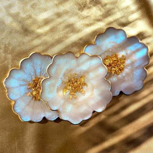 Factory OEM Custom Shape Resin <b>Coaster</b> <b>Set</b> Heat Resistant Corporate Gift Supplier - Product Image 3