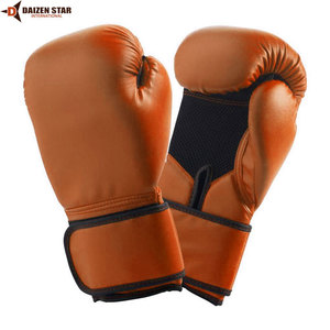 Green and Black Leather Laced Boxing Gloves with Lace-Up Closure for Adults Training Gear - Product Image 5
