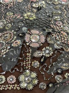 <b>Top</b> Demanded Handwork Beads Imported Tulle Fabric For Luxury Bridal Wedding Gowns And Evening Dresses Available for Sale - Product Image 5