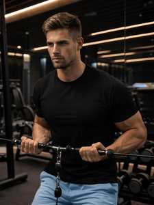 T-shirt Hip Hop Rap pour Homme, Coupe Classique, 100% Coton, Col Rond, Impression Numérique Personnalisée, Vente en Gros Directe Usine - Product Image 3