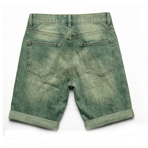 กางเกงยีนส์ขาสั้นผู้ชายประดับคริสตัล กางเกงยีนส์สตรีทแวร์ลำลองแฟชั่น Process Impex - Product Image 3