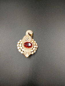 Amaira Jewels Luxury 925 <b>Silver</b> Peacock <b>Brooch</b> Ruby Diamond Pav Setting Women Fine Jewelry Unisex Wedding Bowknot - Product Image 2