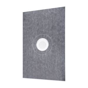 Kit per Doccia Impermeabile 48x72 Pollici con Flangia Centrale in PVC da 4 Pollici e Griglia in Acciaio Inox da 4 Pollici con 2 Tagli per Membrana Impermeabile - Product Image 5