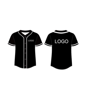 Maillot de baseball personnalisé en tricot à manches courtes, polo respirant à boutons, uniforme d'équipe - Product Image 5