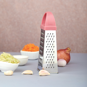Stainless steel 4 in 1 slicer and grater with durable plastic handle <b>multifunctional</b> kitchen tool for efficient food preparation - Product Image 3