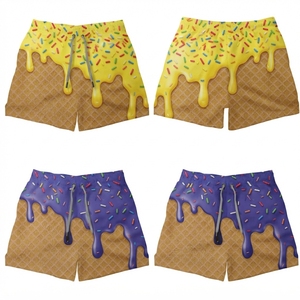 Pantalones Cortos Deportivos de Lona 100% Poliéster para Hombre al por Mayor, con Cintura Elástica, Ecológicos, Estampados Digitales, Casuales, para Entrenamiento Atlético - Product Image 6