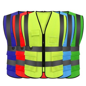Mesh Reflective Safety Clothing <b>Construction</b> High Visibility <b>Work</b> Security Reflector Safety Vest <b>Work</b> Suit Safety Vest - Product Image 5