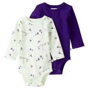 Combinaison de sommeil et de jeu pour bébé en coton biologique personnalisé, fermeture éclair bidirectionnelle, combinaison pour nourrisson, survêtement d'hiver, une pièce - Product Image 2