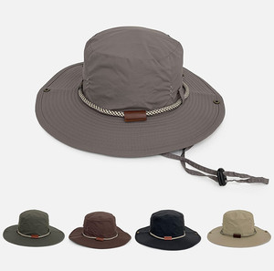 High-quality Outdoor Hiking Wide-brimmed Fishing <b>Hat</b> Fisherman's <b>Hat</b> Customized With Windproof Rope <b>Bucket</b> <b>Hat</b> - Product Image 1