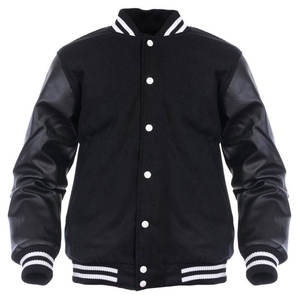 Vintage Style Mens Varsity Jacket Wool Leather Letterman Jacket Custom Streetwear Private Label Manufacturer - Product Image 6