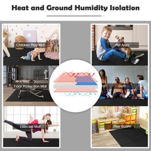 Tapis de sol emboîtable 12 pièces, antidérapant et imperméable, tapis de protection - Product Image 5