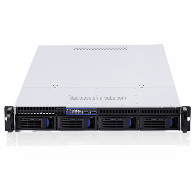 OEM 1U BlackCase Rackmount Server Storage GPU Server Chassis Cloud Storage Server with Fan Available for Customization