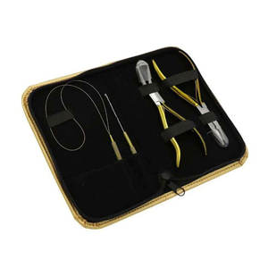 Kit de pinzas profesionales para la instalación de extensiones de cabello con anillos nano, micro anillos y extensiones de cabello con punta en I - Product Image 1
