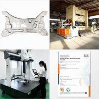 Pièces d'emboutissage personnalisées pour support d'essieu arrière, pressage 500T, acier structurel IATF16949, fournisseur de châssis OEM, usine