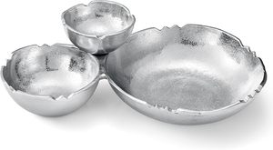 Bandeja para servir, juego de tazones para salsa, tazones para servir chutney, bandeja para aperitivos de fiesta, bandeja para servir con compartimentos para salsas - Product Image 4