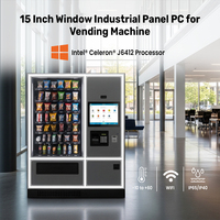 Panel PC Industrial Todo en Uno de 15 Pulgadas con Pantalla Táctil Múltiple, Windows 11, 8GB de RAM, Resistente al Agua IP65/IP40