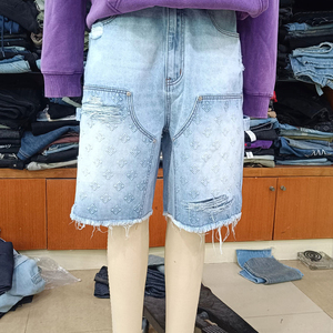 Nouveau design, shorts en jean pour hommes adultes, best-seller, respirants et confortables, style décontracté, design uni. - Product Image 1