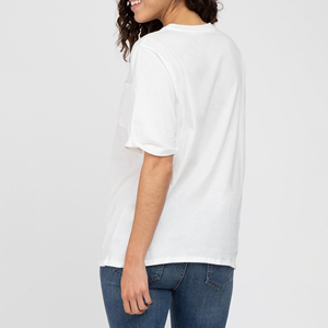 Factory Direct Sale Plus Size Solid Color Custom LOGO Embroidery Short Sleeve Lapel Front Pocket Loose Casual Running Women Tees - Product Image 2