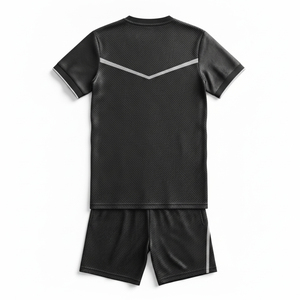 Tenue de football professionnelle imprimée par transfert thermique, maillot et pantalon personnalisés pour équipe, avec nom et lettres imprimés, protection UV - Product Image 2