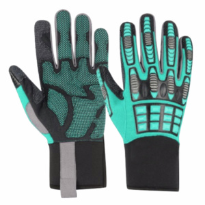 Gants de mécanicien Amara de qualité supérieure, en cuir synthétique renforcé, résistants à la chaleur, pour la lutte contre les incendies, avec protection TPR, anti-abrasion et de sécurité. - Product Image 4