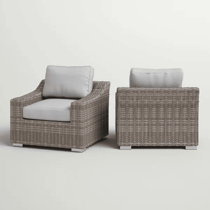 Sedia da Patio Completamente Assemblata con Cuscini Confortevoli Include Tutti i Componenti Necessari - Product Image 2