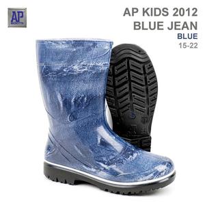 รองเท้าบูทกันฝนเด็ก AP Kids PVC ลายยีนส์ กันน้ำ กันลื่น พื้นรองเท้าทำจากยางนุ่ม น่ารักและทนทานสำหรับเด็ก - Product Image 1
