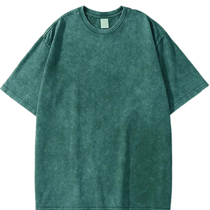 T-shirts amples vintage confortables et élégants à col rond, hauts décontractés tendance, respirants et à séchage rapide, 100 % coton - Product Image 5