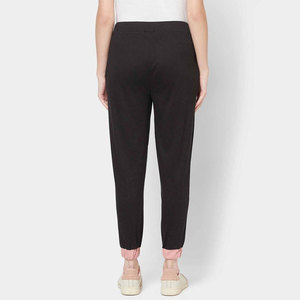 Pantalon de sport en toile pour femme, taille élastique, devant plat, avec logo, idéal pour la course hivernale et le jogging décontracté, vente en gros - Product Image 2