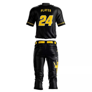 ชุดยูนิฟอร์มกีฬาเบสบอลระดับพรีเมียม เสื้อเจอร์ซีย์และกางเกงที่ทนทานและระบายอากาศได้ดี ชุดทีมกีฬาสำหรับการฝึกซ้อมและการแข่งขัน - Product Image 6