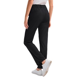 Straight High-Waisted Full-Length Corduroy Women's Formal <b>Trousers</b> Regular Fit <b>Elastic</b> <b>Waist</b> Breathable Eco-Friendly Custom - Product Image 5