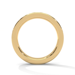 Anillo de Oro con Diamantes Cultivados en Laboratorio de Lujo, Diseño de Media Eternidad, Joyería Fina para Aniversario de Bodas, Estilo Diario - Product Image 3