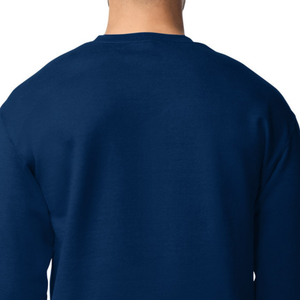 เสื้อสเวตเชิ้ตคอกลมผู้ชาย สีกรมท่า ผ้าฝ้ายพรีเมียม แขนยาว สวมใส่สบาย นุ่ม ไม่ระคายเคือง  เสื้อเปล่าสำหรับงานสั่งทำพิเศษ - Product Image 5