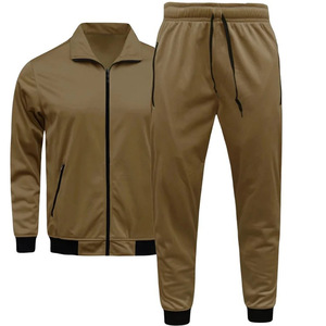 Men's Black Red Tracksuit Full Zip <b>Jacket</b> Matching Pants Sporty Casual Wear Autumn Season Polyester Material Side Pockets - Product Image 6