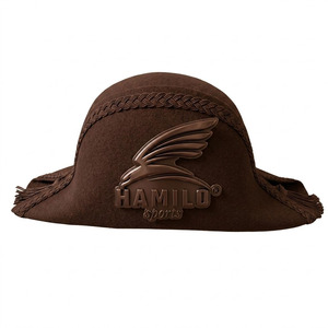 Admiral Bicorn Napoleon Costume Hat for Adults Napoleon Uniform Wool Hat With Custom Color Lace Bicorne Hat - Product Image 2