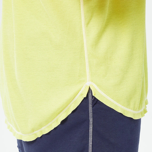 เสื้อยืดคอตตอนแท้เนื้อหนา สีเหลือง เสื้อยืดทรงบ็อกซี่ สตรีทแวร์ เสื้อยืดโอเวอร์ไซส์ เสื้อยืดครอปพิมพ์โลโก้ตามสั่ง ผลิตตามสั่ง - Product Image 4
