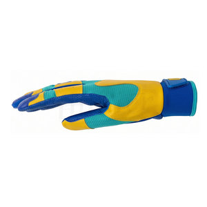Guantes de Bateo de Cuero Azul, Amarillo y Verde, con Puño Largo, Logotipo Personalizado, Guantes de Bateo de Cuero Profesionales para Juegos de Softbol - Product Image 6