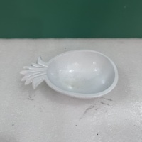 Bol décoratif moderne en aluminium en forme d'ananas, plat de service pour fruits, collations et desserts