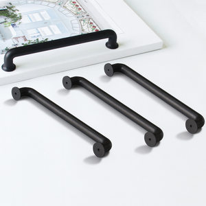 Poignées de meuble modernes en laiton noir mat en forme de U, durables et écologiques, pour tiroirs de cuisine, salle de bain, salle à manger et chambre à coucher - Product Image 2