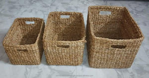 ตะกร้าสานมือจากหญ้าทะเล ดีไซน์หลากหลาย ขนาดสั่งทำได้ เป็นมิตรกับสิ่งแวดล้อม 100% คุณภาพสูง ทนทาน ระบายอากาศได้ดี ย่อยสลายได้ทางชีวภาพ - Product Image 2