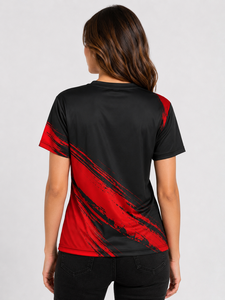 Camiseta de Algodón Elástica con Cuello Redondo para Mujer, Ligera, de Manga Corta, Informal y Moderna, para Uso Diario y Actividades al Aire Libre - Product Image 6