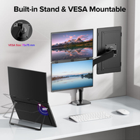 Moniteur portable de jeu Eimio 18,5 pouces 120 Hz à double écran avec haut-parleur intégré, résolution 1080p, panneau IPS rétroéclairé OLED, Type-C 178