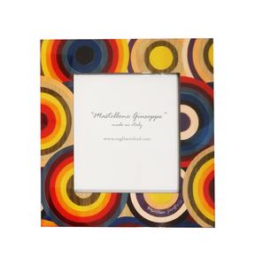 Colorful Creative Vertical Wood Decorative Photo <b>Frame</b> with Inlaid Design for Home <b>Wall</b> Display - Product Image 4